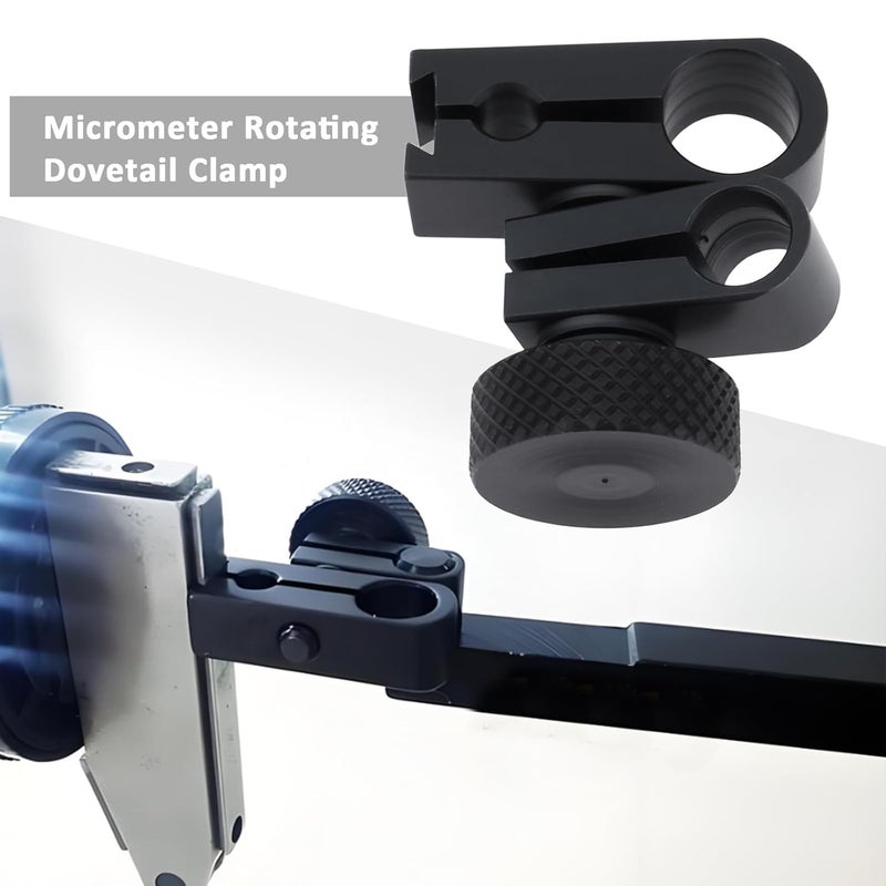 Briny River Dial Indicator Clamps Chuck Dial Gauge Swivel Dovetail Clamp Suitable for 8mm 6mm 4mm Test Indicator Mount - Image 2